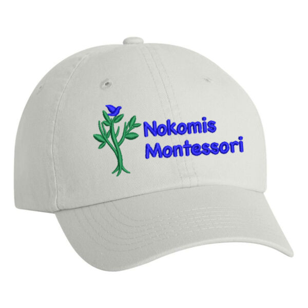 Youth Size - Valucap - Small Fit Bio-Washed Dad's Cap - Embroidered Logo Thumbnail