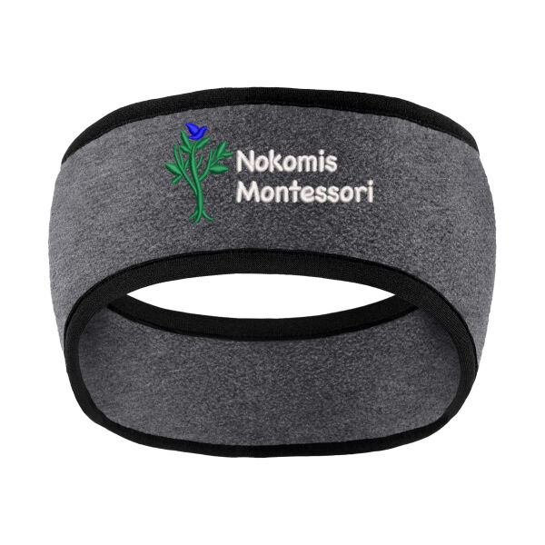 Port Authority® Two-Color Fleece Headband - Embroidered Logo Thumbnail