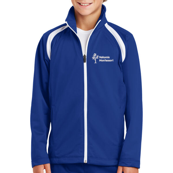 Sport-Tek® Youth Tricot Track Jacket - Embroidered Logo Thumbnail