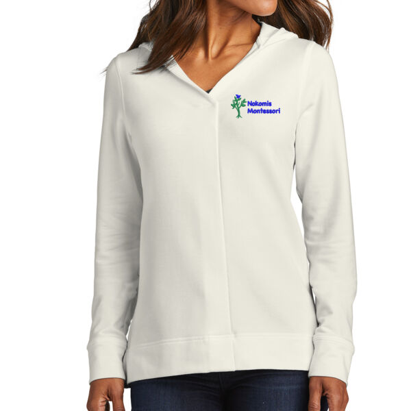 Port Authority® Ladies Microterry Pullover Hoodie - Embroidered Logo Thumbnail