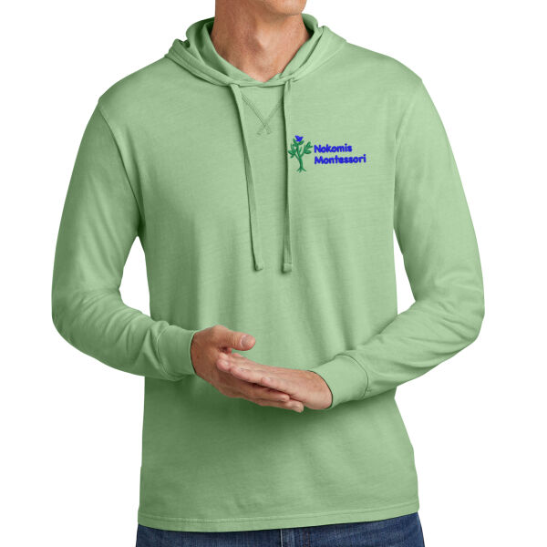 Allmade® Unisex Mineral Dye Organic Cotton Hoodie Tee - Embroidered Logo Thumbnail