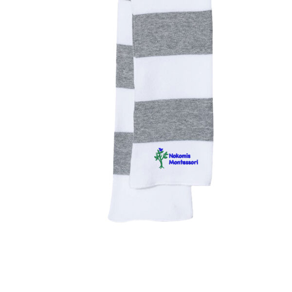 Sportsman - Rugby-Striped Knit Scarf - Embroidered Logo Thumbnail