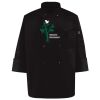 Ten Pearl Button Black Chef Coat Thumbnail