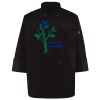 Ten Pearl Button Black Chef Coat Thumbnail